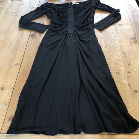 Altuzarra Imogene Ruched Off-the-shoulder Italian Midi Dress Size FR40 - Picture 12 of 16